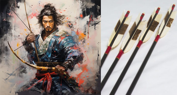 矢絣の基は矢羽文様から