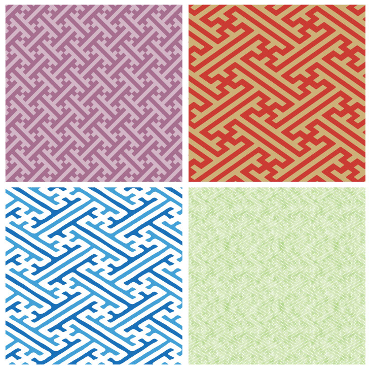 オーソドックスな紗綾形