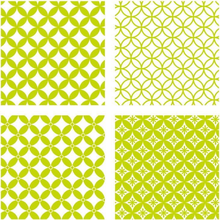 七宝柄のバリエーション