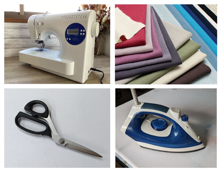 のれんを家庭で作る時に用意する物画像