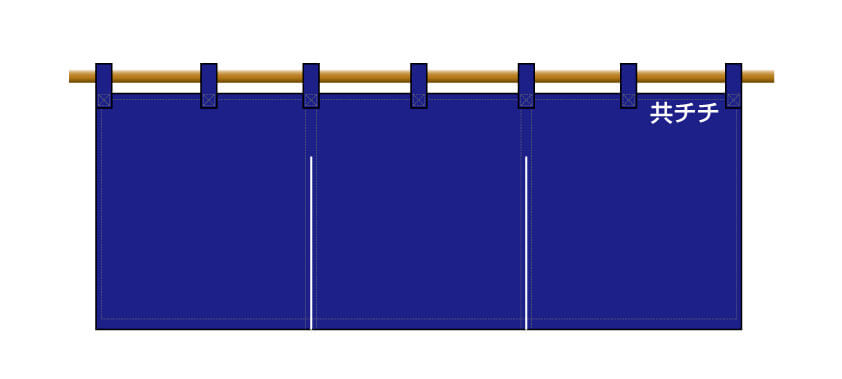 のれんの共チチ加工