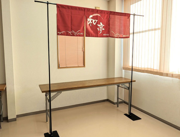 背景幕スタンド全体