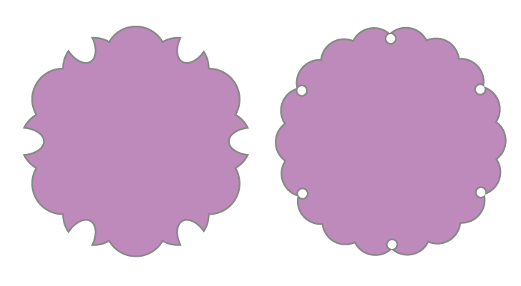 雪輪のパターン