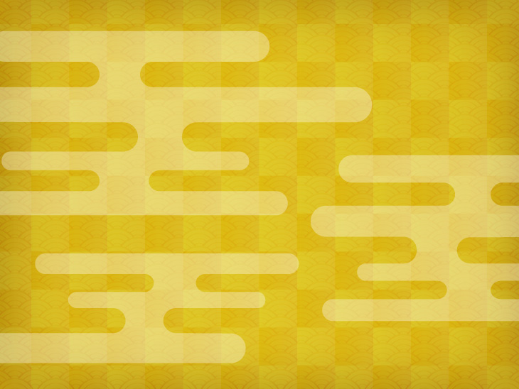 霞文様+市松文様