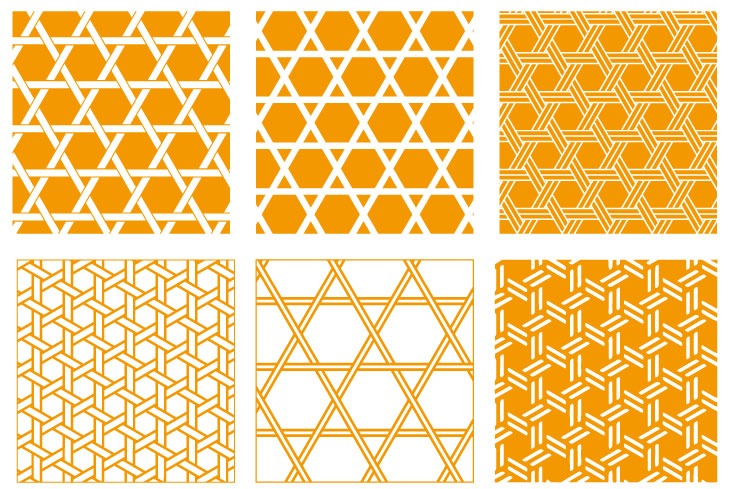 籠目模様のバリエーション