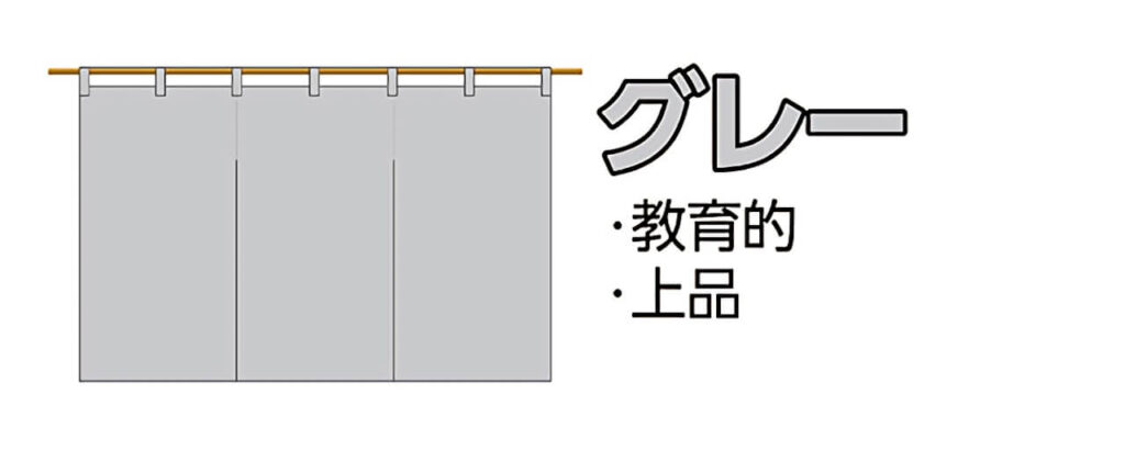 本屋ののれん生地色2