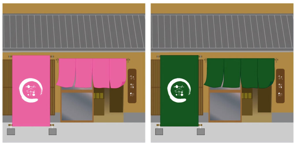 ピンクと緑どっちがいい？