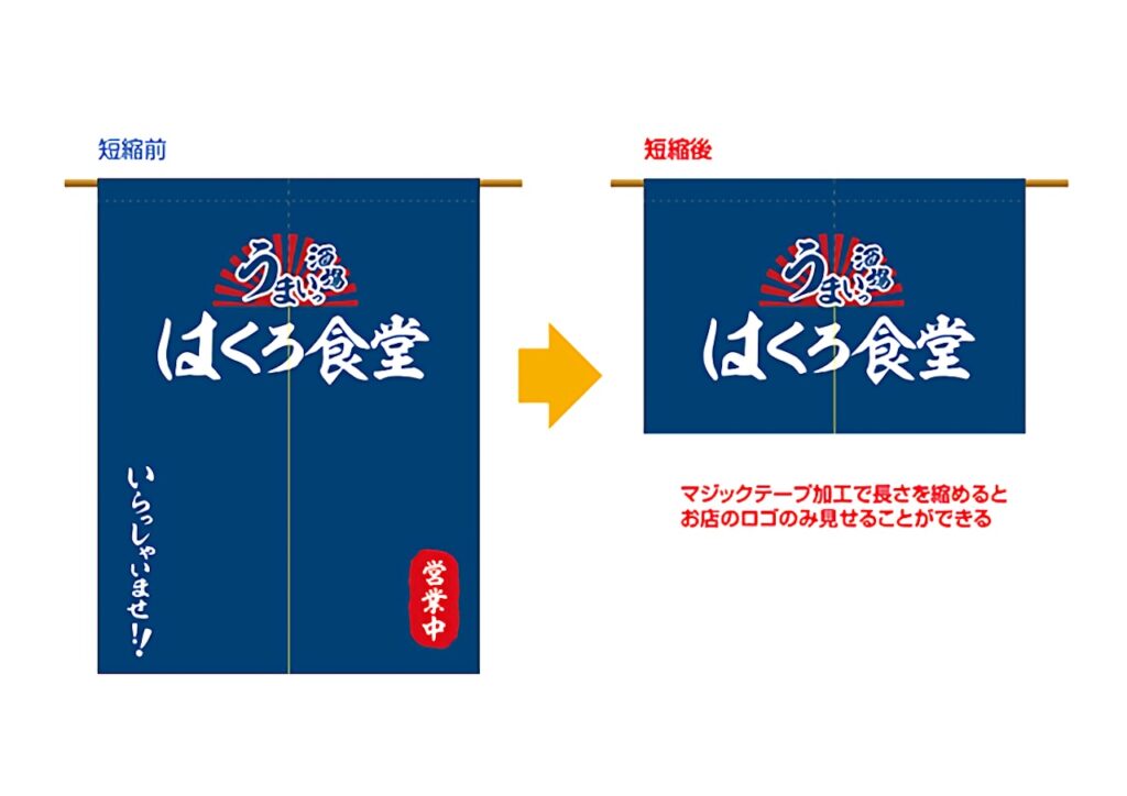 折りたたむとデザインが変わる